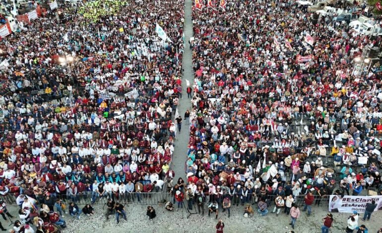 Claudia Sheinbaum se reunió con más de 800 mil personas durante su precampaña rumbo a la Presidencia de la República