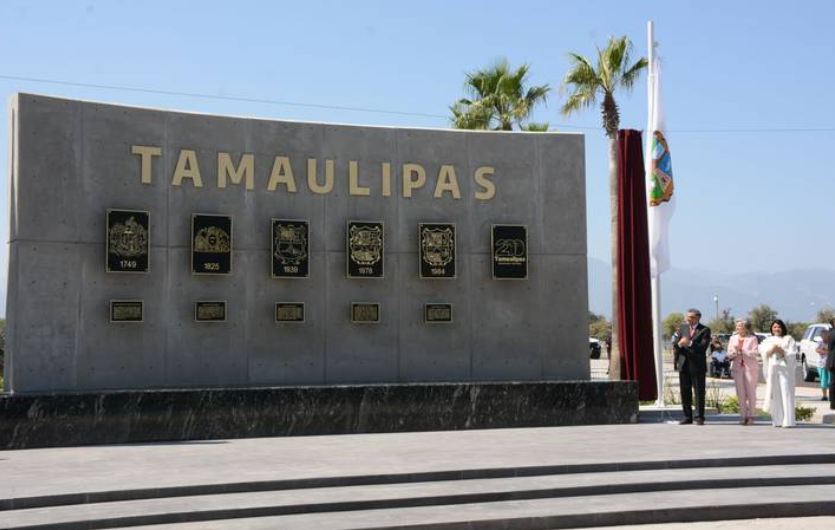 Así luce el nuevo monumento en honor a los 200 años de Tamaulipas: un tributo a su historia