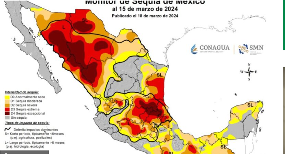 Prevalece la sequía moderada en Coahuila