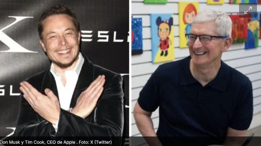 Elon Musk amenaza con vetar en sus empresas todos los dispositivos Apple