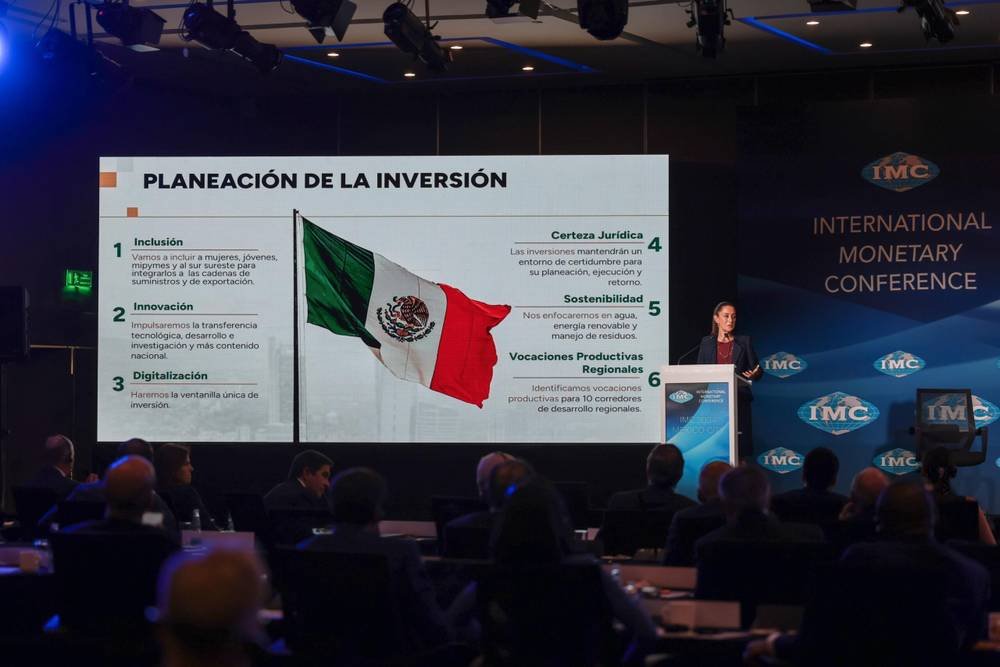 Prosperidad compartida, El Eje Central de nuestro Gobierno: Claudia Sheinbaum expone su proyecto de Nación ante representantes del IMC