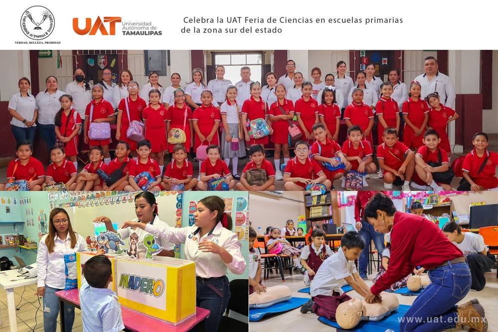 Celebra la UAT Feria de Ciencias en escuelas primarias del sur del estado