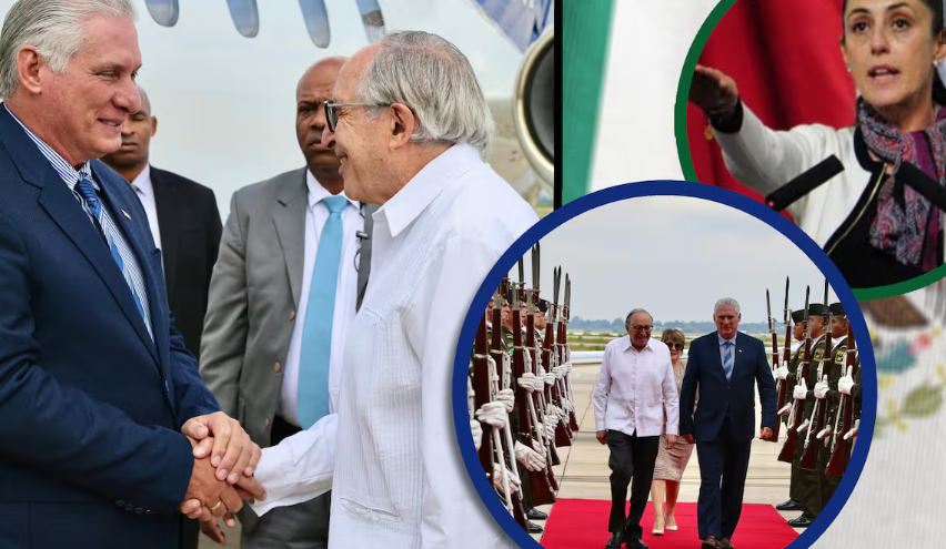 Díaz-Canel, Lula, Castro y Boric llegan a México para investidura de Sheinbaum