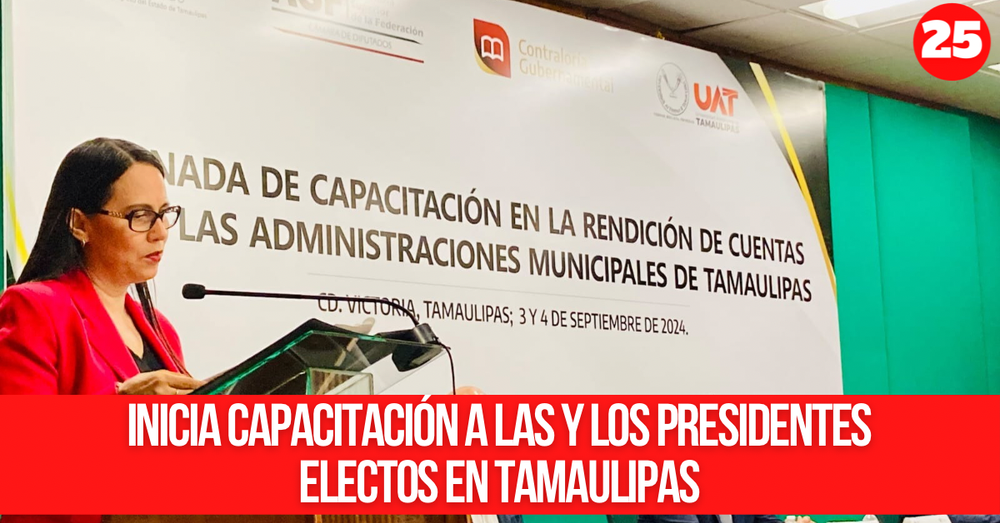 Inicia capacitación a las y los presidentes electos en Tamaulipas