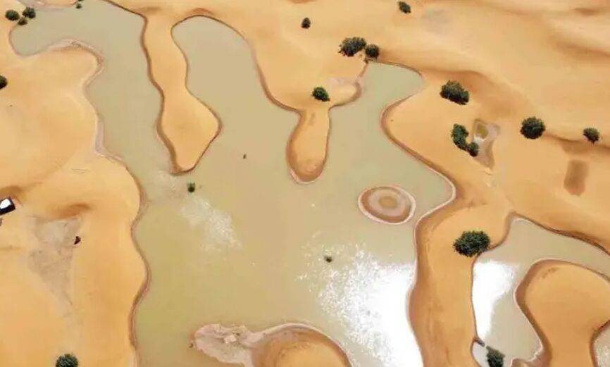 Lluvias inundan el desierto del Sahara por primera vez en más de 50 años