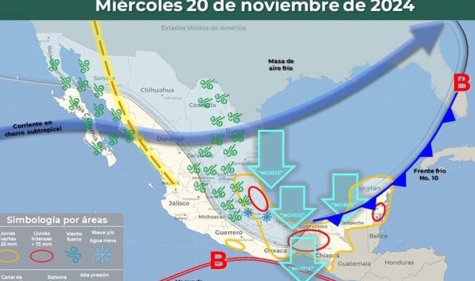 Frente frío traerá descenso de temperatura en Coahuila