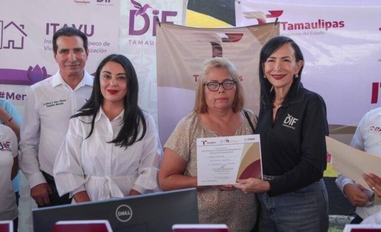 Atiende DIF Tamaulipas a familias de Valle Hermoso a través de la brigada “Transformando Familias”