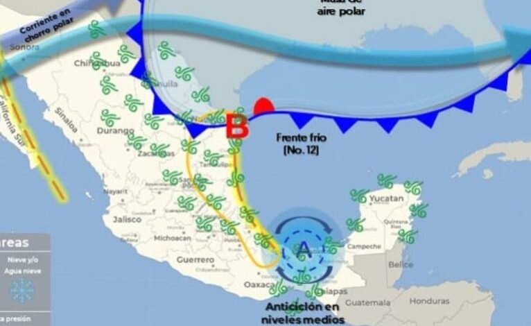 Pronostican descenso de temperatura y chubascos en Coahuila