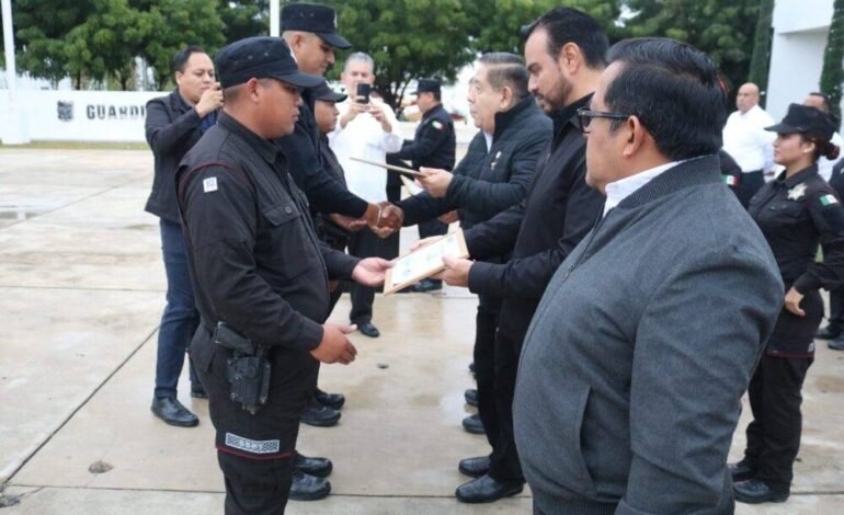 Celebra SSPT a elementos graduados del Curso de Conducción de Motopatrulla