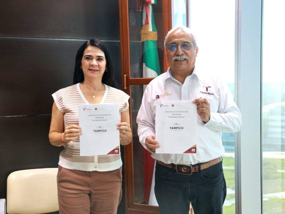 Firma Desarrollo Rural convenio del programa Nutrimar-Común con el municipio de Tampico