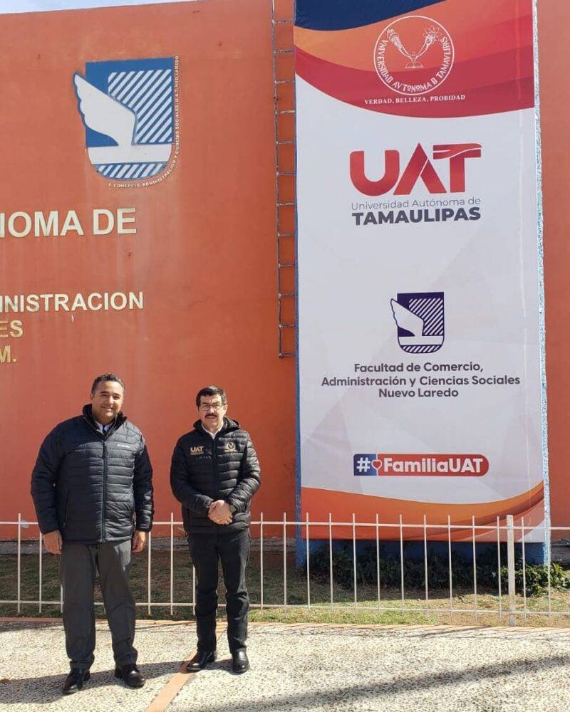 Rector Dámaso Anaya supervisa obras de la UAT en Nuevo Laredo