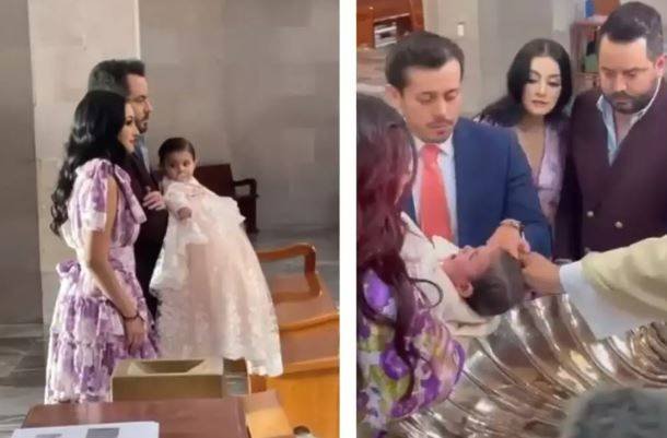 José Eduardo y Paola Dalay bautizan a su hija Tessa sin la presencia de los Derbez