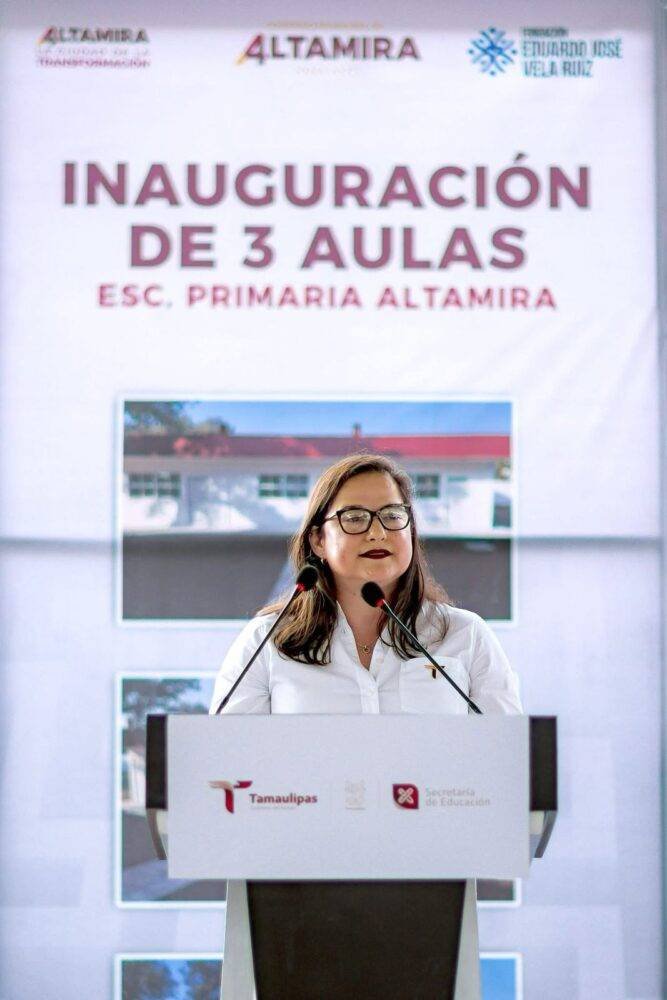 Entrega SET mobiliario en educación básica e inaugura aulas en Altamira