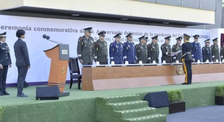 Sedena conmemora cinco años del inicio de la pandemia de Covid-19