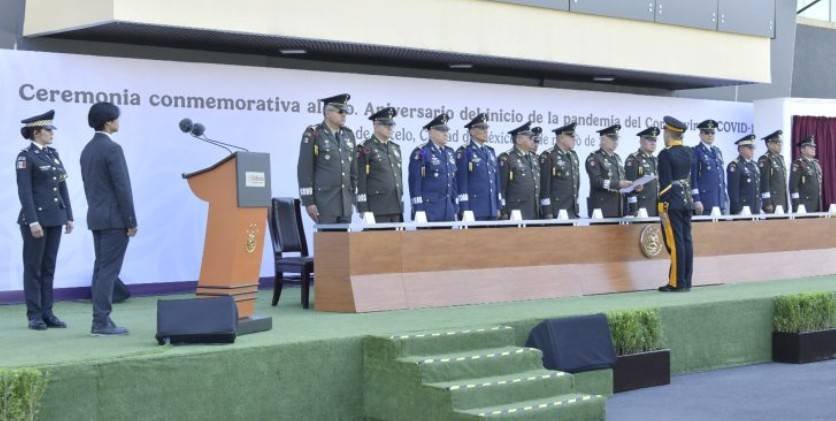 Sedena conmemora cinco años del inicio de la pandemia de Covid-19