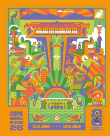 Así es el póster oficial de la CDMX para el Mundial 2026