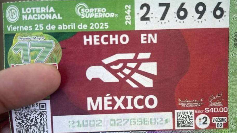 Lanzan billete de lotería para celebrar lo “Hecho en México”