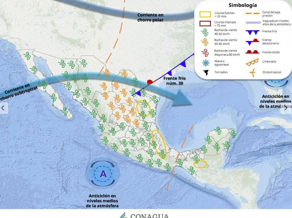 Alertan posible formación de torbellinos en Coahuila