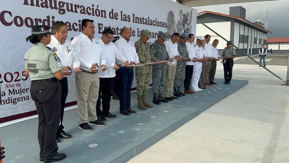 Inauguran gobernador y mandos militares, instalaciones de la Guardia Nacional en Tamaulipas