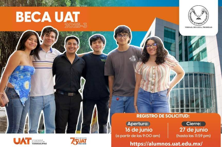 Abre la UAT convocatoria de becas para el período 2025-3