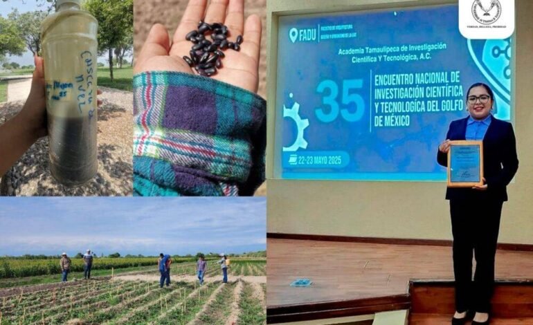 Elabora estudiante de la UAT bioherbicida para cultivos de frijol