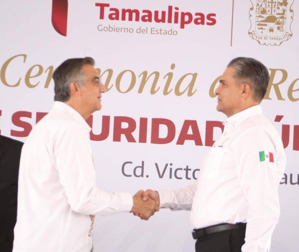 Gobernador Américo Villarreal toma protesta al nuevo secretario de Seguridad Pública de Tamaulipas